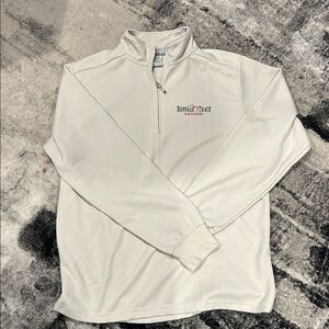 Buffalo Trace Men's Quarter-Zip Pullover - Off-White